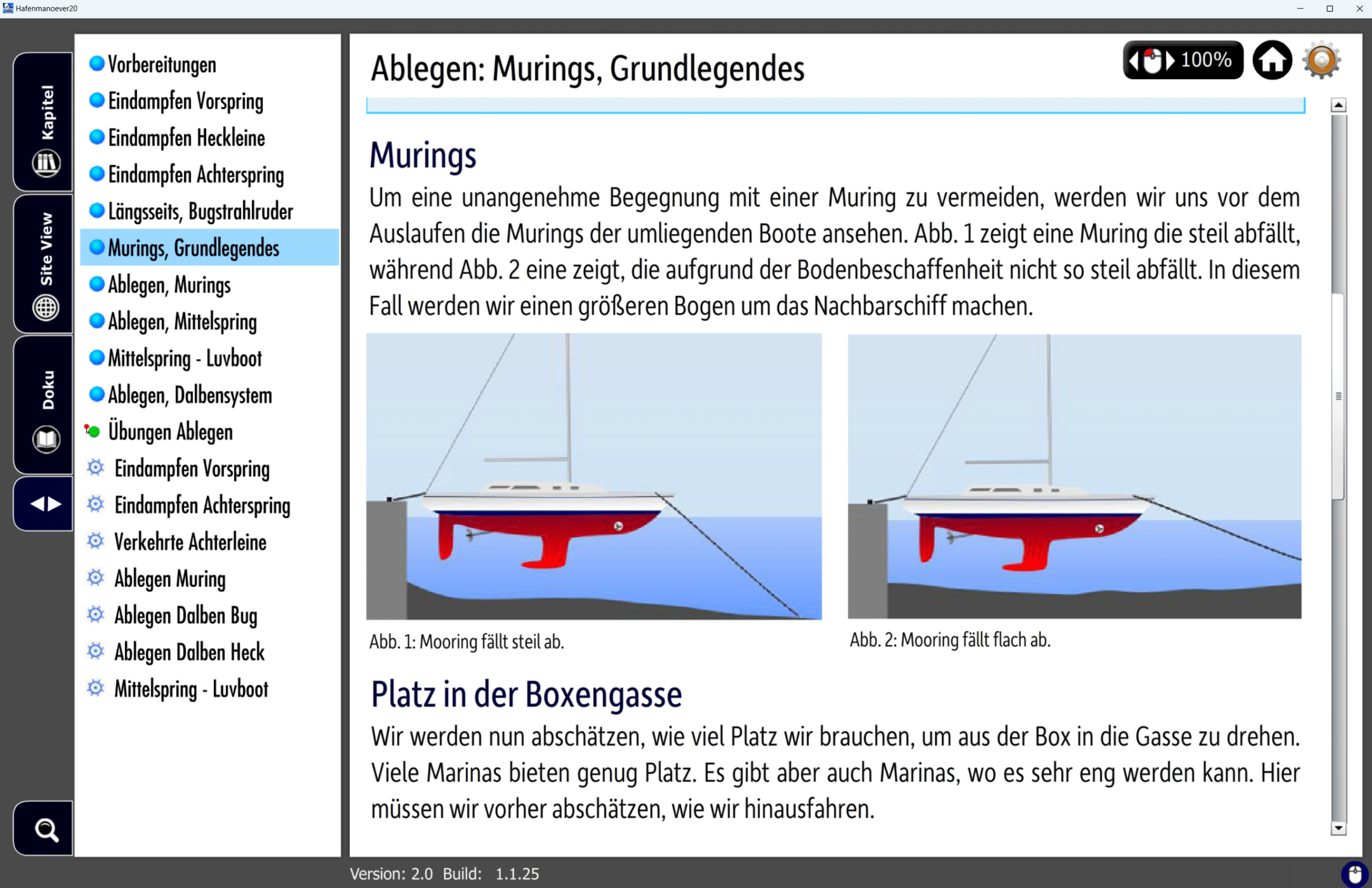Murings und Bootsstabilität erklärt