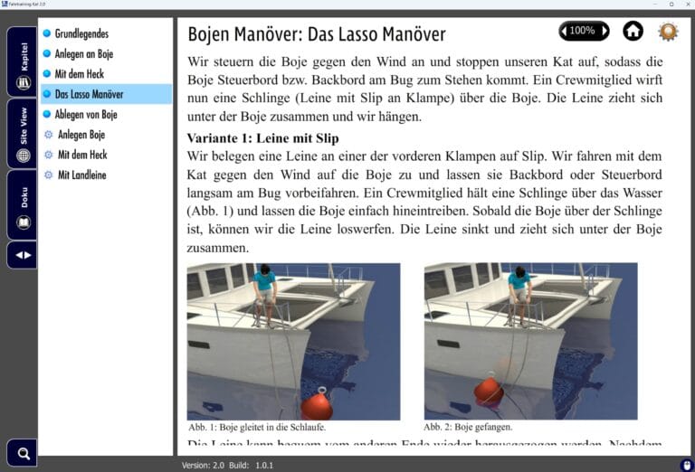 Anleitung für Bootsegelmanöver