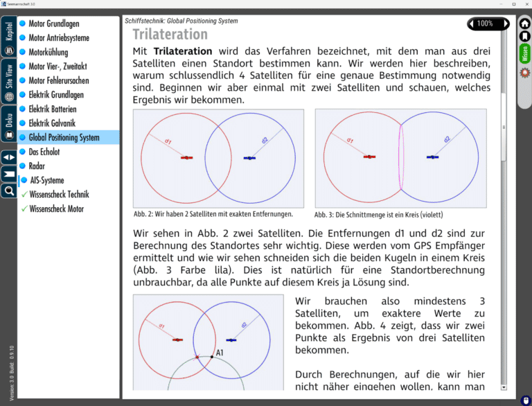 Triangulation mit Satellitenpositionierung