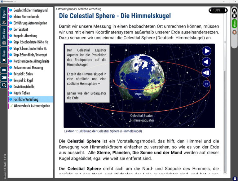 Himmelskugel und astronomische Konzepte