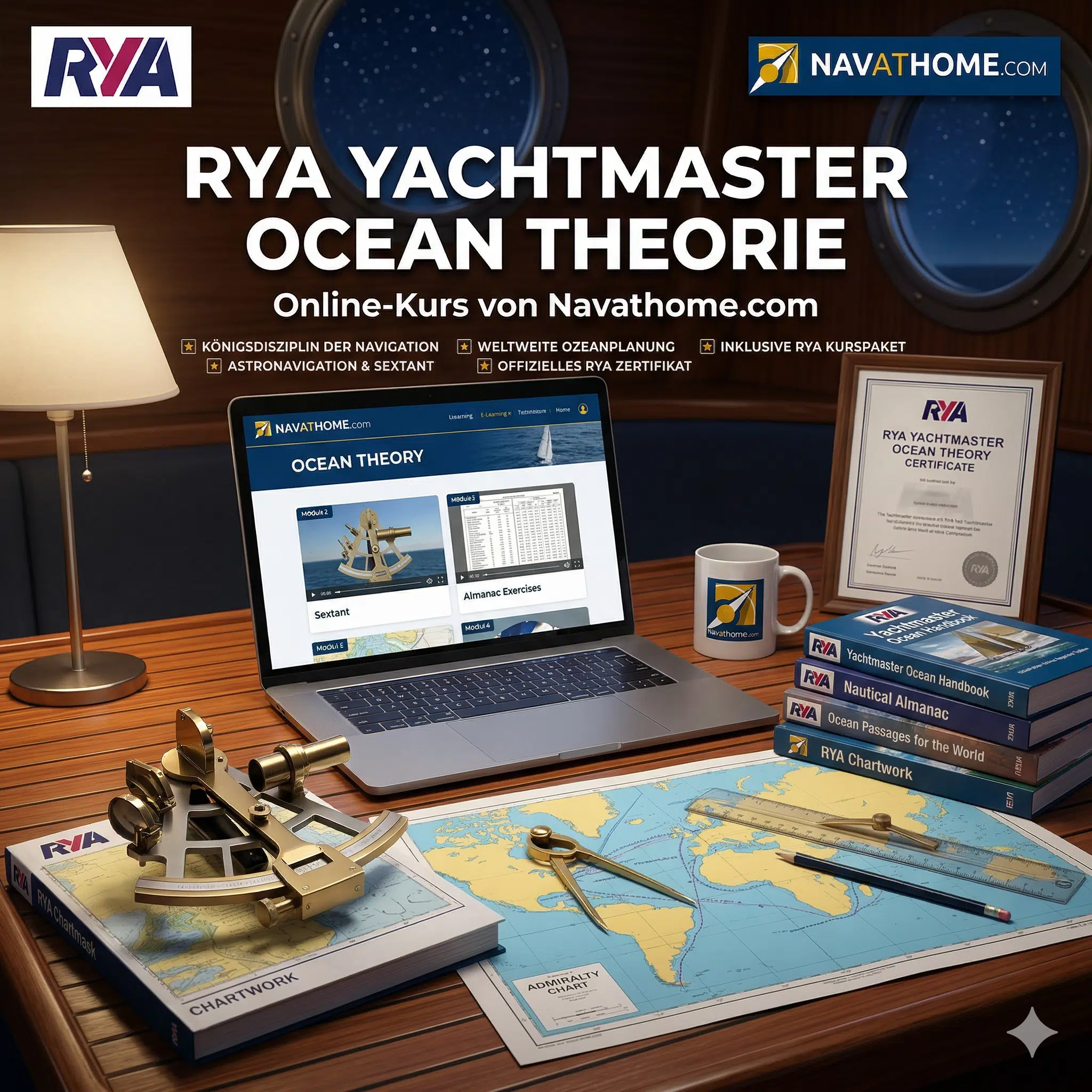RYA Yachtmaster Ocean Theorie – Online-Kurs [Digital]