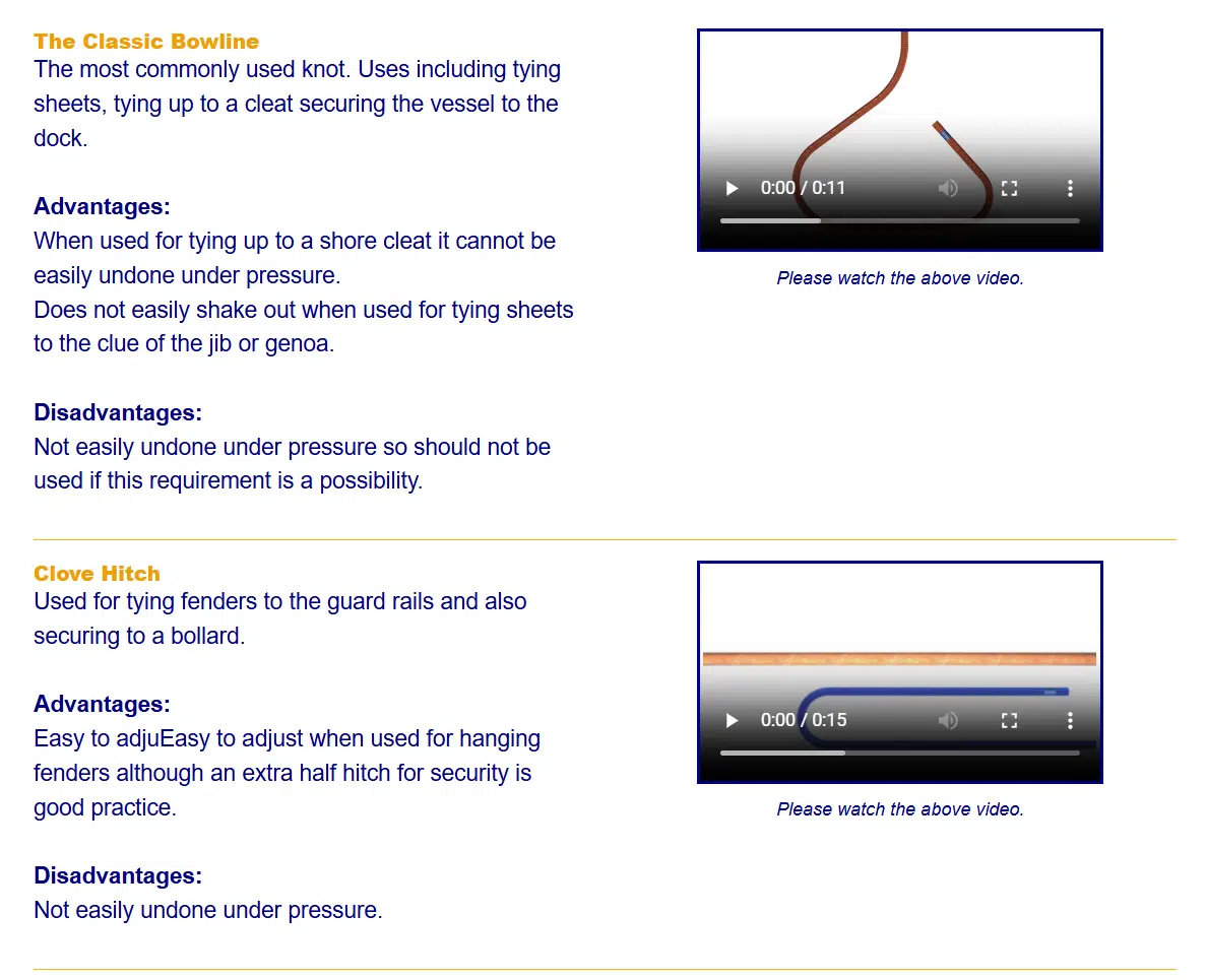 RYA Yachtmaster Ocean Theorie – Online-Kurs [Digital] – Bild 2