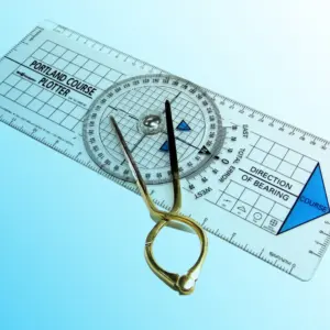 RYA Navigations-Set "Profi" (2-teilig) Stechzirkel geschwungen